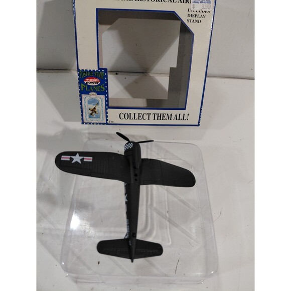 Model Power 5356-1 Postage Stamp 1:100 Scale Die Cast F-4U Corsair Airplane - Picture 9 of 13